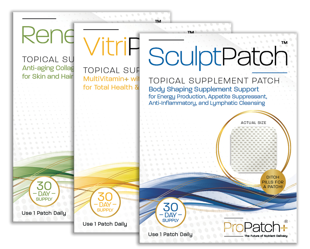 ProPatch+ Products - RenewPatch, VitriPatch and SculptPatch