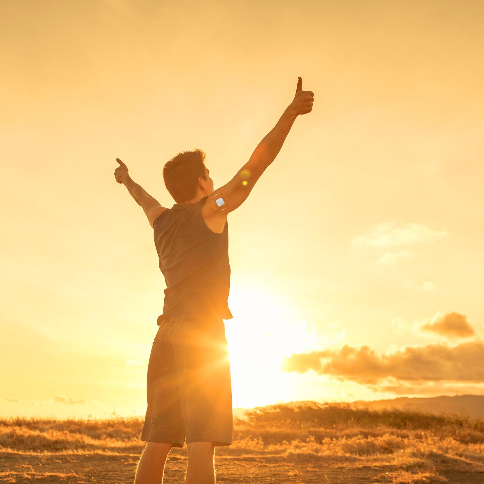 VitriPatch - man standing in sunrise